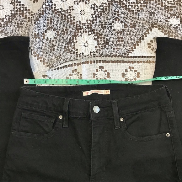 Levi’s 721 high rise skinny jeans black 27 - Picture 8 of 10